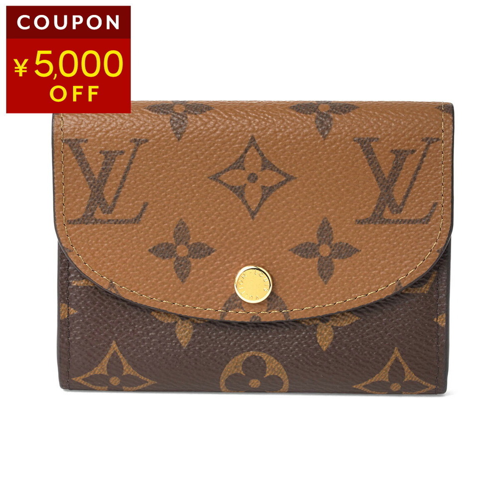 Louis Vuitton Wallet Monogram Reverse Porte Monnaie Rosalie Brown
